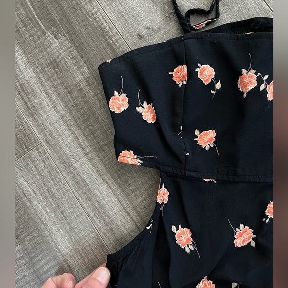 Flynn Skye floral rosebud maxi slip dress with cutouts. - Picture 3 of 3